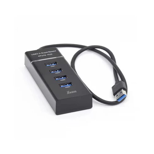 X Wave usb hub 141 30cm,USB 4-port na USB3+3xUSB2.0 Slike