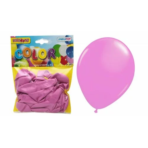 Unikatoy baloni 24783, roza, 24 kosov