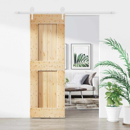  Klizna vrata 70 x 210 cm Čvrsta borovina (neobrađena) Cijene
