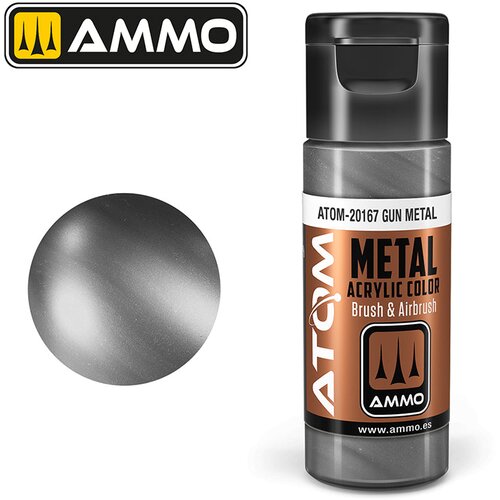 AMMO by MIG Jimenez Ammo ATOM Metallic Gun Metal (Metallic gun metal) - ATOM-20167 Slike