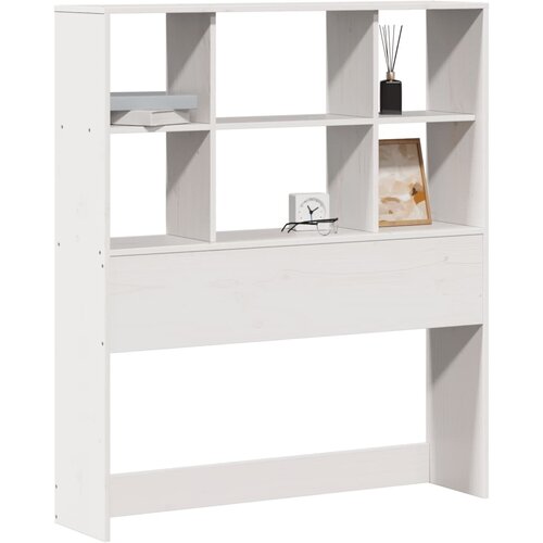 vidaXL Vzglavje s predelki bela 90 cm trdna borovina, (21532481) Cene
