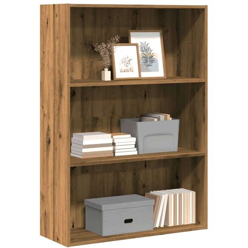 vidaXL Knjižna omara artisan hrast 80x30x114 cm inženirski les Cene