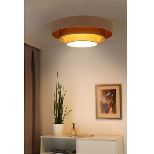  Duolla - LED plafonsko svetlo LUNETA LED/26W/230V &amp;Oslash; 60 cm 4000K krem/zlatna Slike