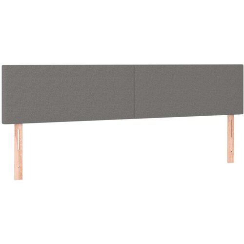  Uzglavlja 2 kom tamnosiva 100x5x78/88 cm od tkanine Slike