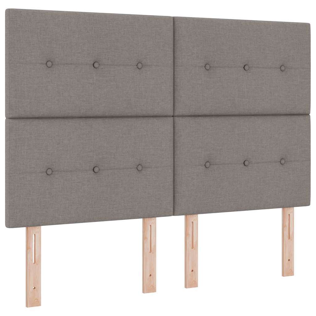  Podna opruga s madracem Tamno siva 90x190 cm Sivo-smeđa tkanina - Sivo-smeđa 160 x 200 cm S gumbima Slike