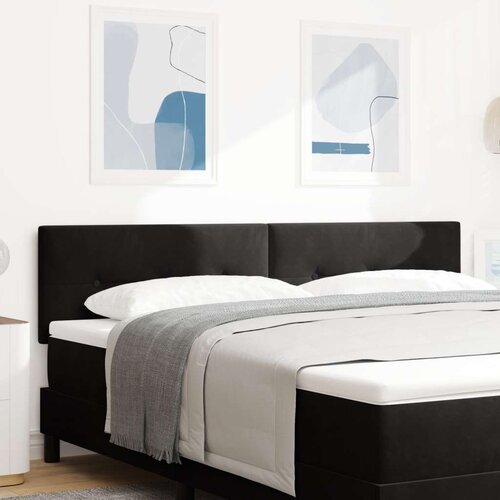  LED Uzglavlje S Dugmadi Crno 90 cm Baršun Cene