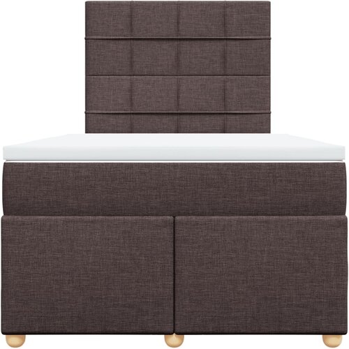  Krevet box spring s madracem tamnosmeđi 120 x 190 cm od tkanine Slike