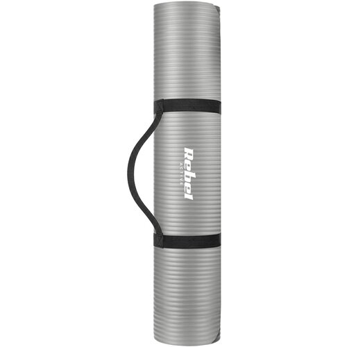 Rebel ACTIVE Strunjača prostirka za jogu, pilates i fitnes 190x100cm debljina 1.5 cm NBR siva RBA-3155-GY Slike
