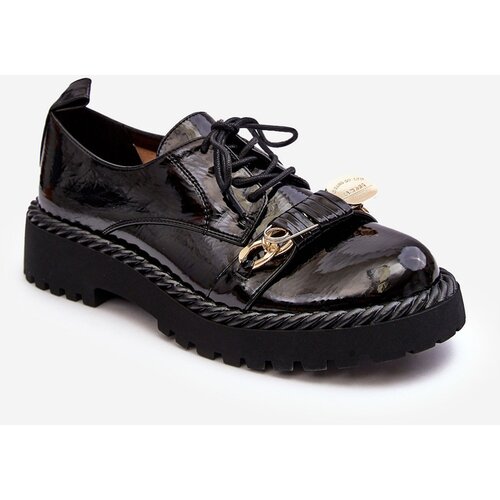 Kesi Women's Patented Shoes D&A Black Slike