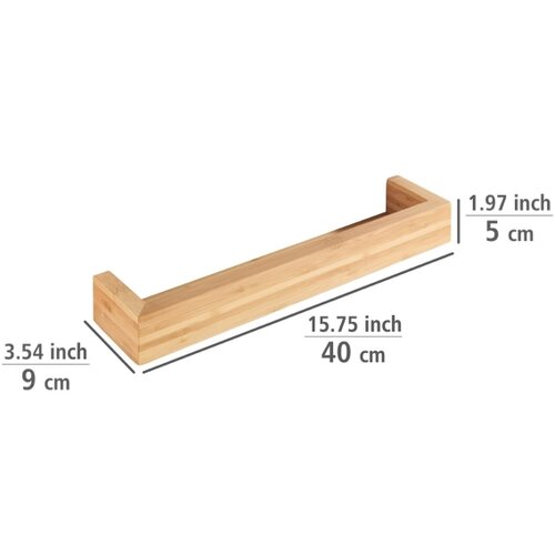 Wenko Stenska polica Dark Bamboo, &amp;scaron;irina 40 cm Slike