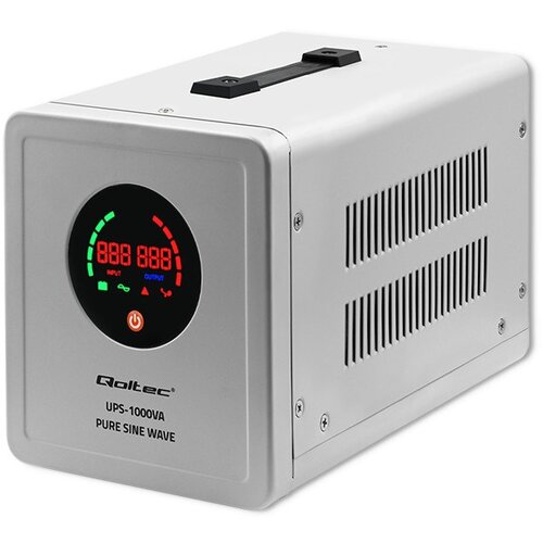 Qoltec Pure Sine Wave UPS | 1000VA | 700W | Grey Cijene