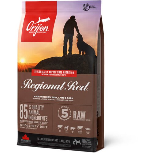 Orijen regional red - grain free hrana za pse sa govedinom, divljom svinjom, bizonom i jagnjetinom (2kg, 11,4kg) 11,4kg Cene