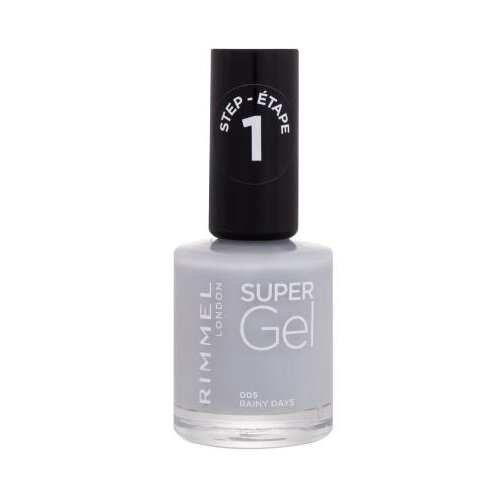Rimmel London Super Gel STEP1 gel lak za nohte 12 ml Odtenek 005 rainy days Cene