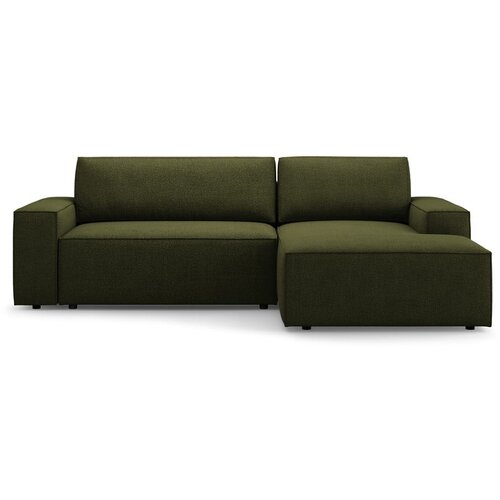 Micadoni Tamno zelena sklopiva kutna garnitura od boucl&eacute; tkanine (s desnim kutom) Jodie &ndash; Home Cijene