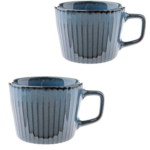 Dakls Plave šalice u setu 2 kom za cappuccino od kamenine 190 ml Tone – Cijene