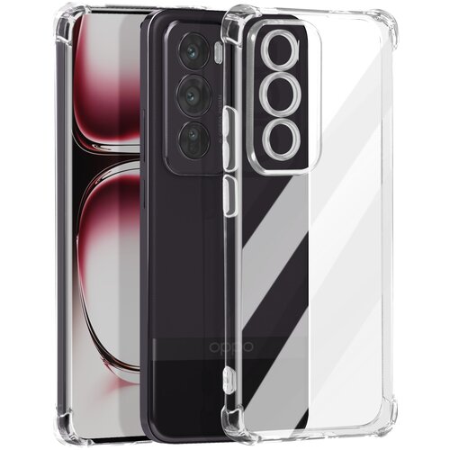 AVIZAR Ohišje za Oppo Reno 12 Pro Odporno na udarce Fleksibilni ojačani vogali, Prozorno, (5000014220) Cene