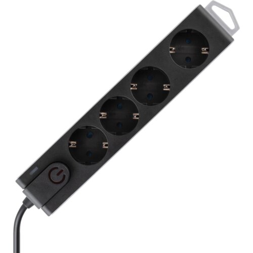 Home Produžni kabl sa zaštitom, 4 utičnica, 1.5 mm², 3 met – NVT 4K-3/BK Cene