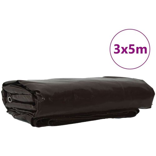 vidaXL Cerada 650g / m² Smeđa 3 x 3 m Platno s PVC premazom Cene