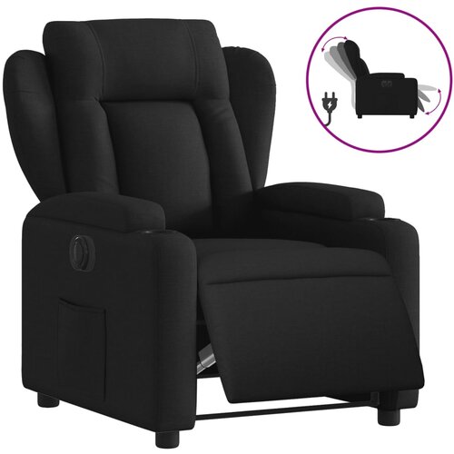 Maison Chic Električni naslanjač - Relax naslanjač črno blago, (22061130) Slike