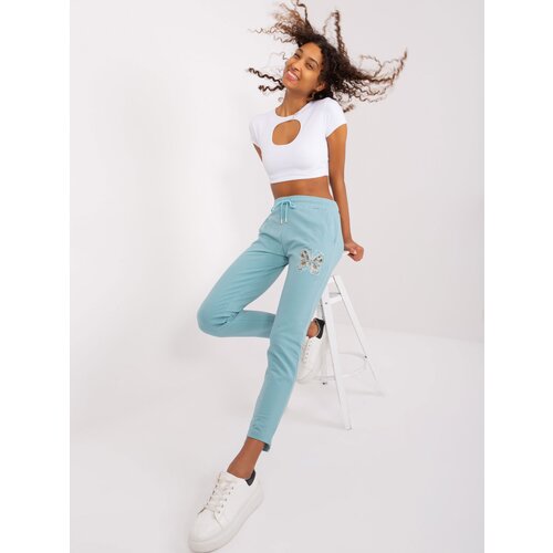 RELEVANCE Sweatpants-RV-DR-8835.10-mint Cene