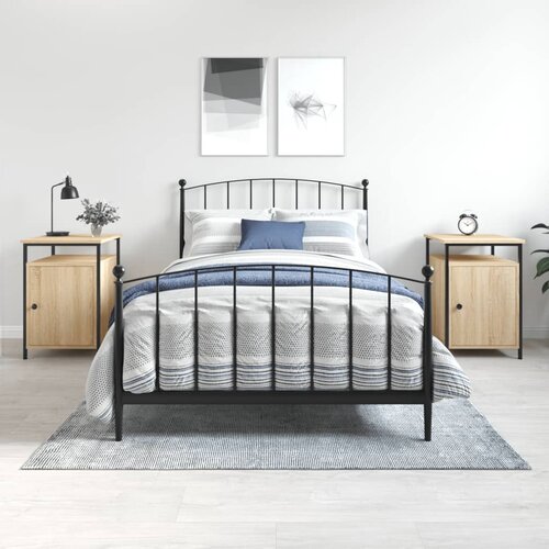 vidaXL Nočna omarica 2 kosa sonoma hrast 40x42x60 cm inženirski les Cene