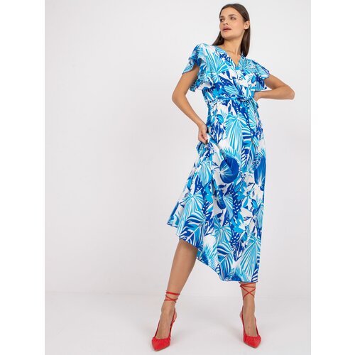 Italy Moda Dress-DHJ-SK-13203-1.03X-White-Blue Cijene