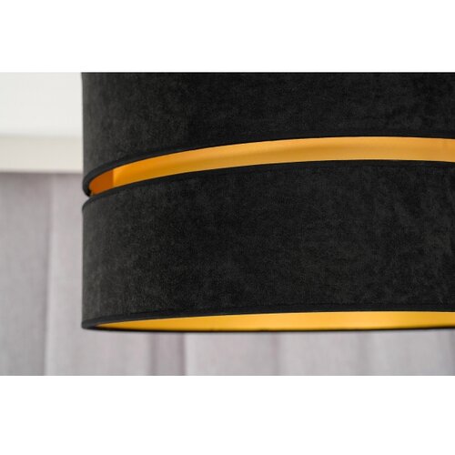  Duolla - Luster na sajli DUO 1xE27/15W/230V prečnik 40 cm crna/zlatna Slike