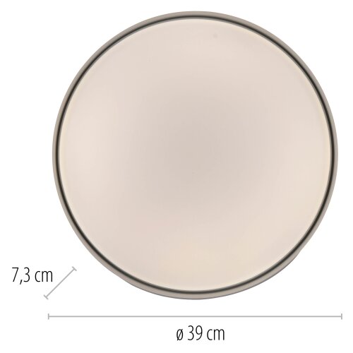 SCH&amp;Ouml;NER WOHNEN 14594-18 - prigu&amp;scaron;iva LED stropna svetiljka TAVOLI LED/20W/230V crna+daljinski upravljač Slike