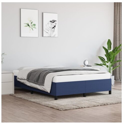  okvir za krevet plavi 140x200 cm od tkanine Cene