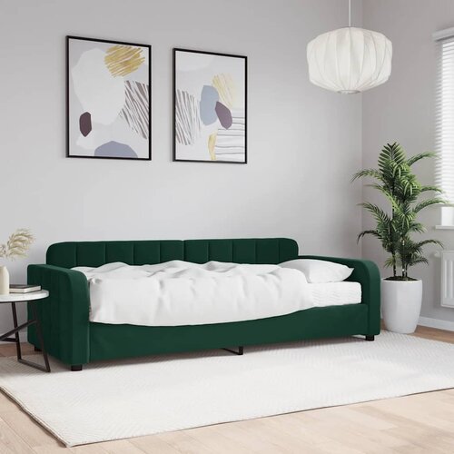  Dnevni krevet s madracem tamnozeleni 80 x 200 cm baršunasti Cene