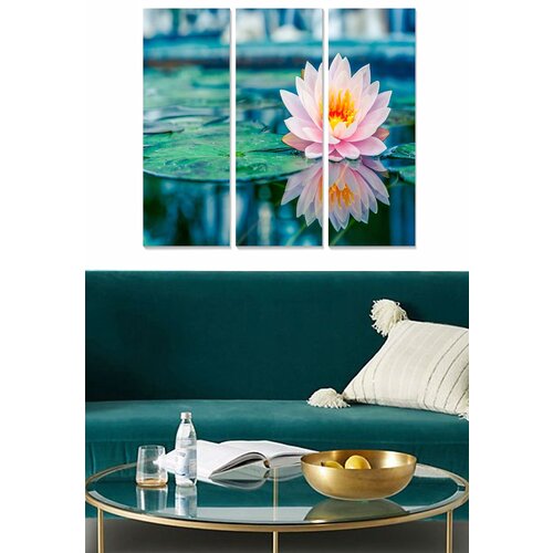 Wallity MDF158247179 multicolor decorative mdf painting (3 pieces) Cene