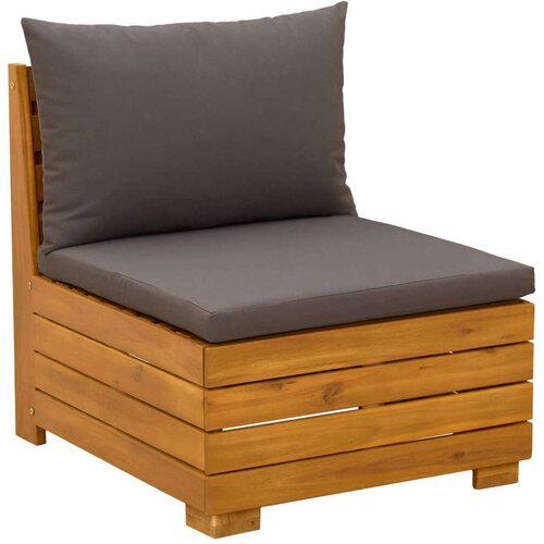  Set vanjskih sofa s jastukom 6 Komad Smeđa Čvrsto drvo akacije Slike