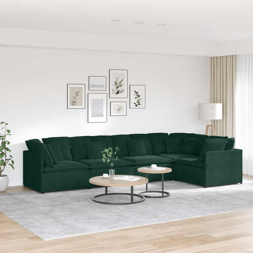  Modularna sofa s jastucima, bar&scaron;unasta tamnozelena Cijene