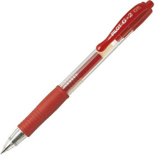 Roler Pisalo z gelom roler 0,5 mm G2 Pilot BL-G2-5-R rdeča Slike