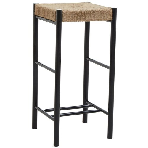 Premier Housewares Črn/v naravni barvi barsko stol iz masivne bukve (vi&scaron;ina sedeža 72 cm) Bandar &ndash; Cene