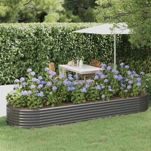 Furnova Visoka greda iz pra&amp;scaron;no premazanega jekla 322x100x36 cm siva, (21930909) Slike