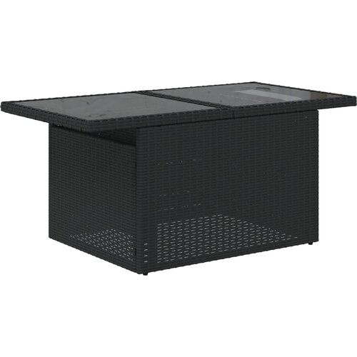  8-dijelni set vrtnih sofa od poliratana s jastucima crni Crna 100 x 55 x 73 cm Slike