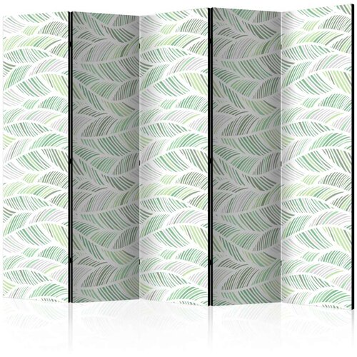  Paravan u 5 dijelova - Green Waves II [Room Dividers] 225x172 Slike
