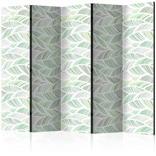  Paravan u 5 dijelova - Green Waves II [Room Dividers] 225x172