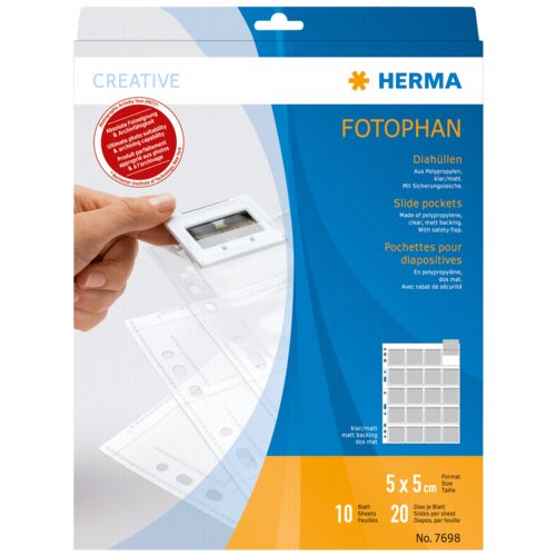 Herma Slide Pockets 5x5 10 sheets clear/matt 7698 Cijene