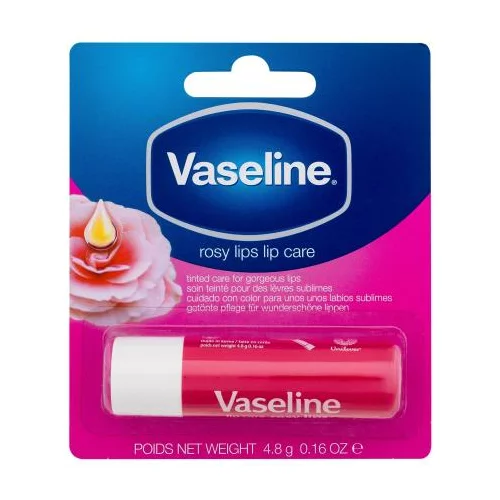 Vaseline Rosy Lips Lip Care negovalen in obarvan balzam za ustnice 4.8 g