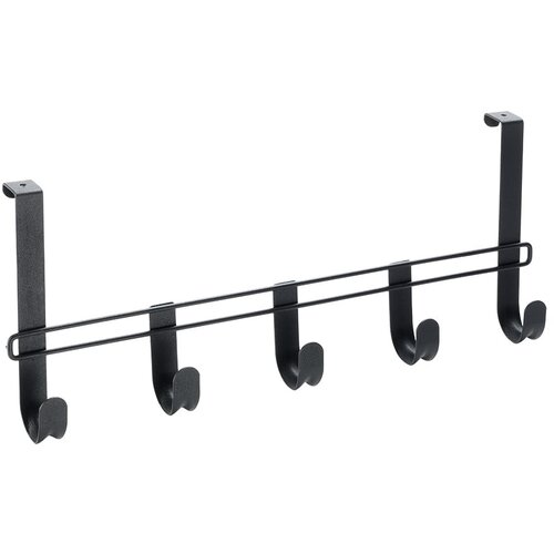 Metaltex Črni kovinski obešalnik za vrata 38 cm Lava - Metaltex Cene
