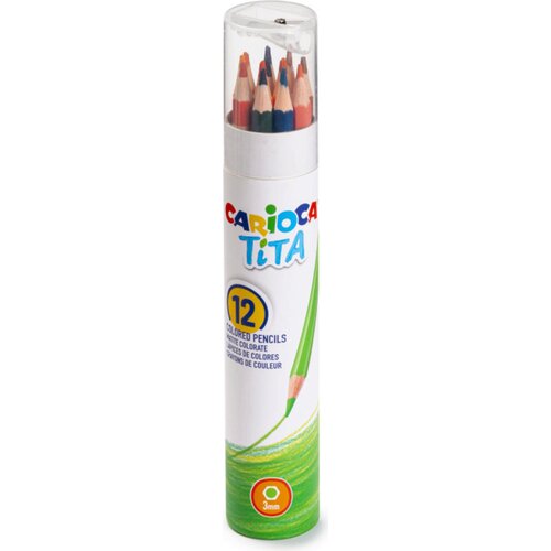 Carioca Tita Colored Pencil + Sharpener - 12 kos. Cene