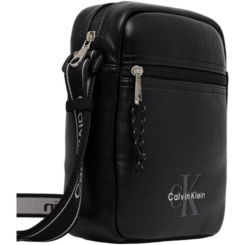 Calvin Klein Jeans Torbe za čez ramo BOLD LOGO WEBBING REPORTER LV04D3418G Črna Slike