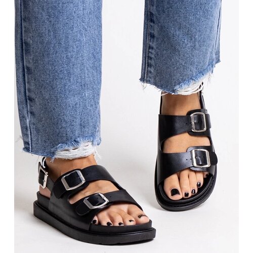 D/CEO Black sandals on a block heel Millo Cene