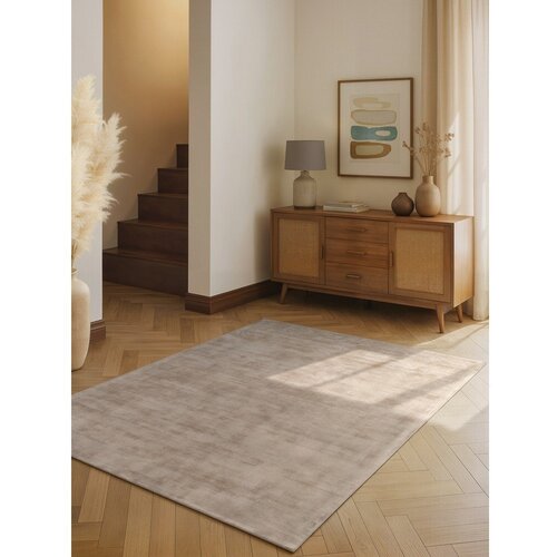 Vikosa Bež ročno tkana viskozna preproga 160x230 cm Noemi &amp;ndash; Slike