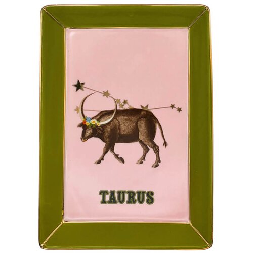 Yvonne Servirni krožnik Zodiac 16,5x12cm / Taurus-Bik / porcelan, (5000255226) Slike