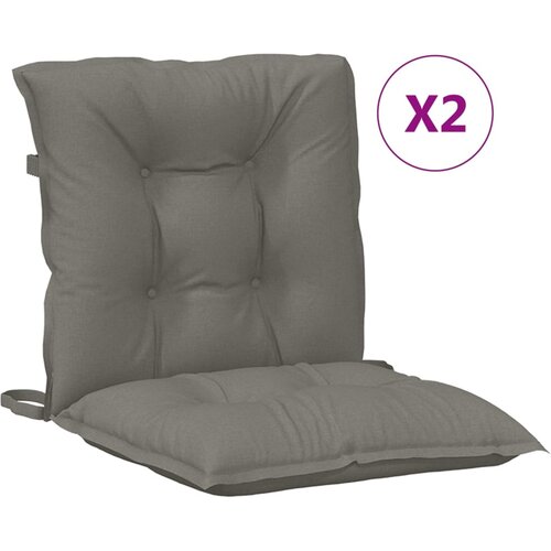 vidaXL Blazina za stol 2 kosa melanž temno siva 100x50x7 cm blago, (21415074) Cene