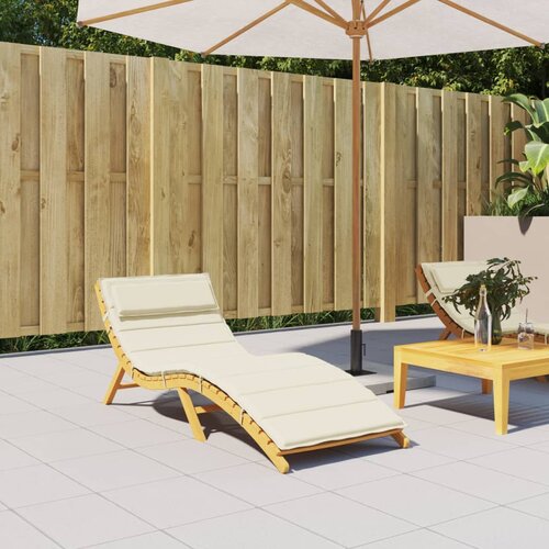 VidaXL Blazina za ležalnik krem 180x60x3 cm oxford tkanina Slike