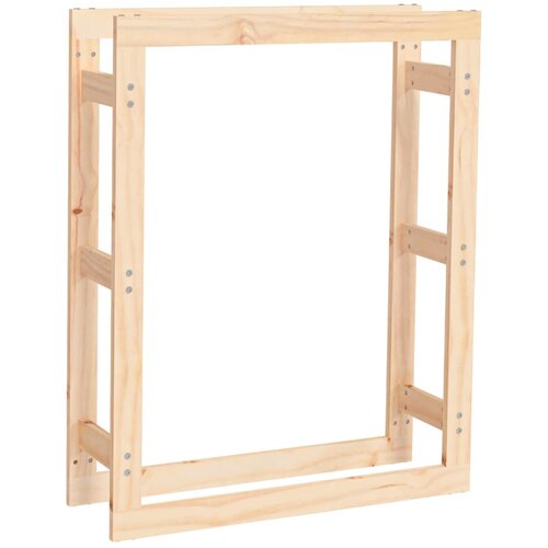 vidaXL stojalo za drva 80x25x100 cm trdna borovina, (20722718) Cene
